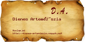Dienes Artemíszia névjegykártya